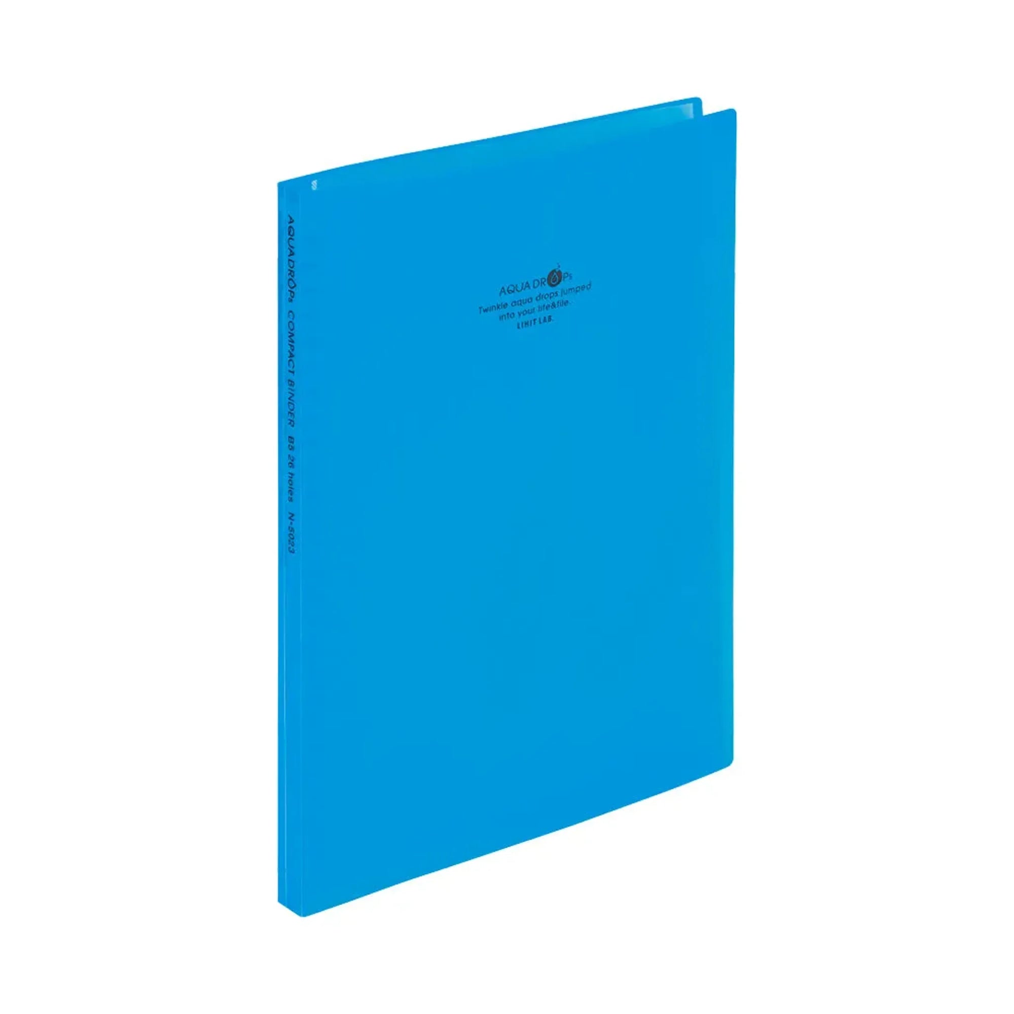 AQUA DROPs コンパクトバインダー(青) N5023-8 画像01