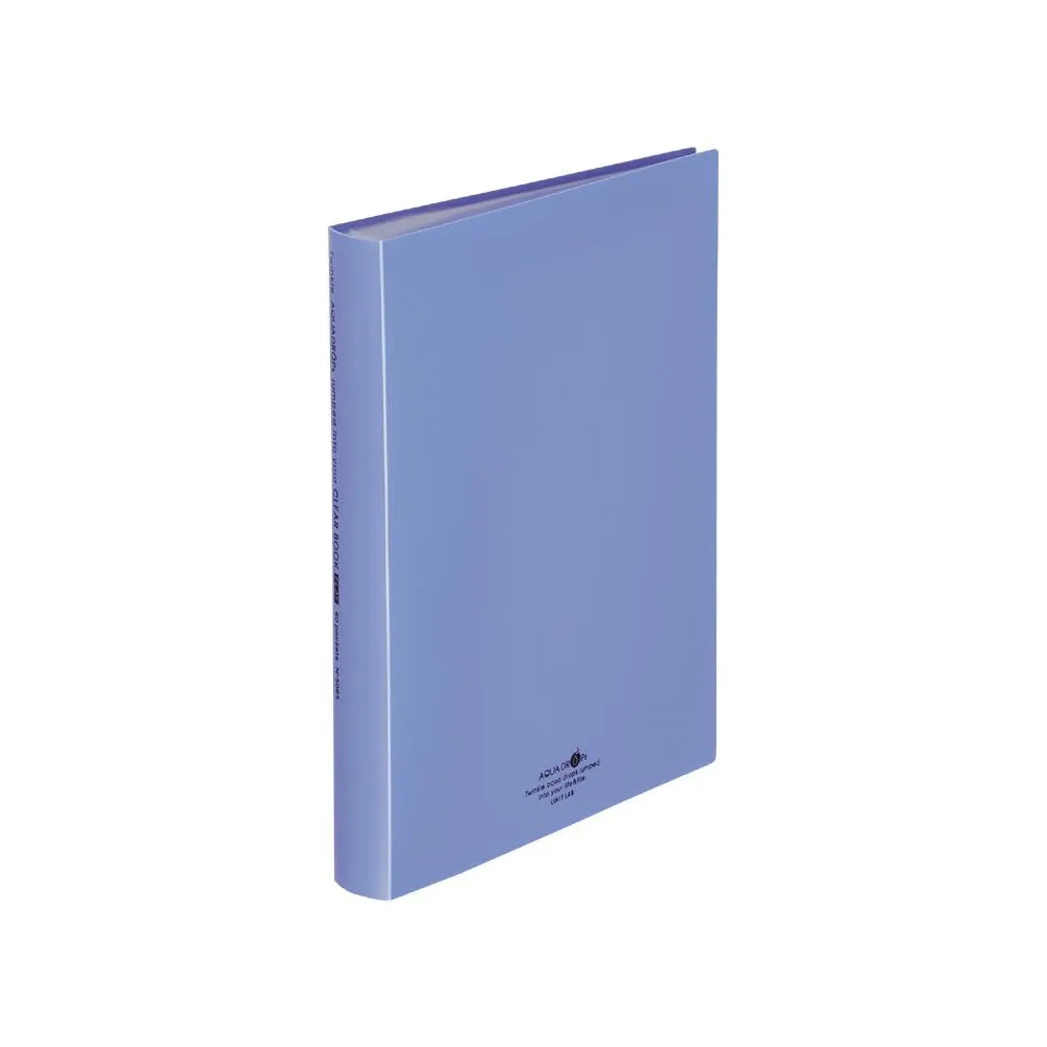 AQUA DROPs クリヤーブックフラット(青) N5065-8 画像01