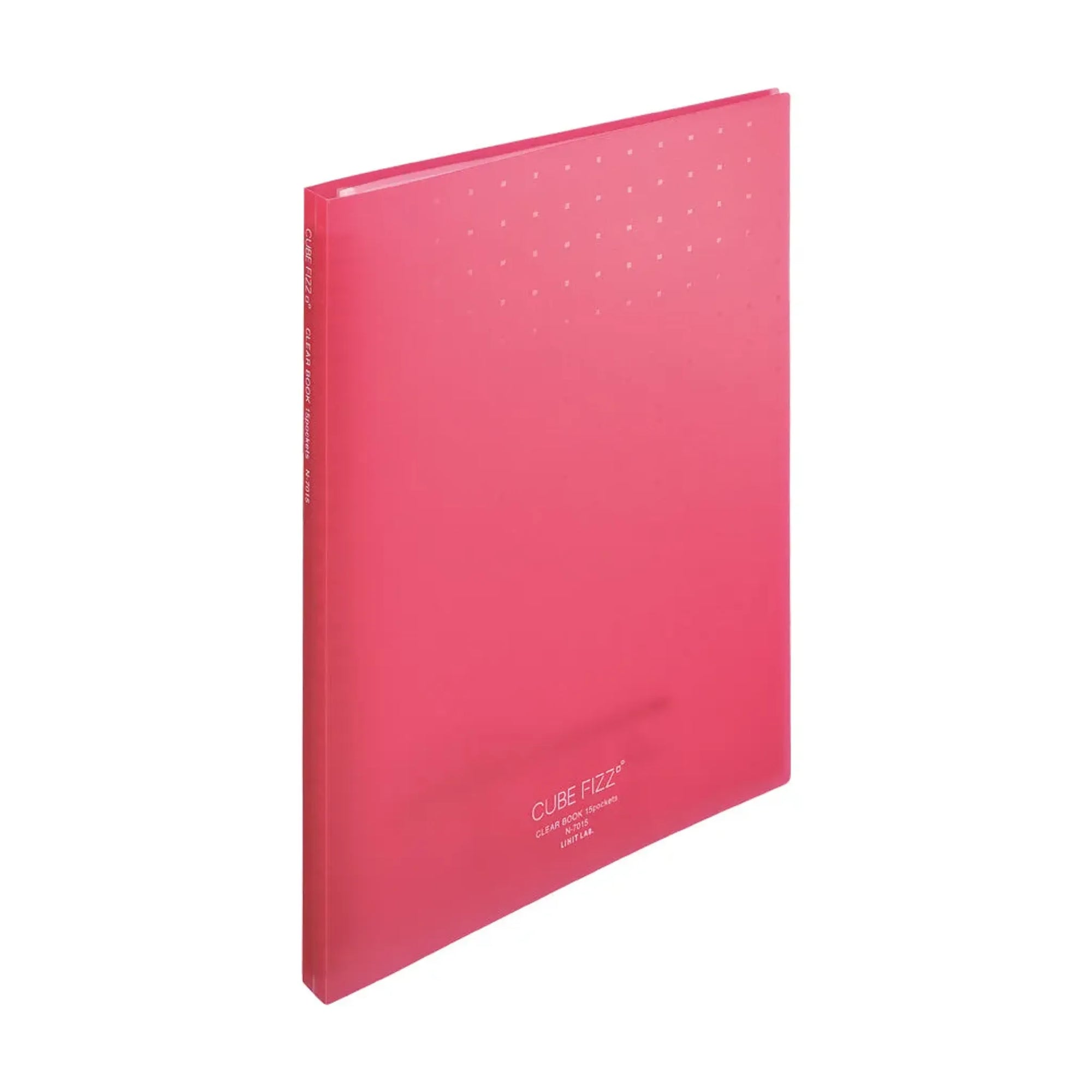 CUBE FIZZ クリヤーブック＜ポケット交換タイプ＞(ピンク) N7015-12 画像01