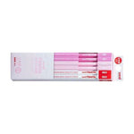 【10個セット】ダース箱鉛筆 ６角ＰＬＴ パステルピンク ２Ｂ＋赤鉛筆 K5564N2B 画像01