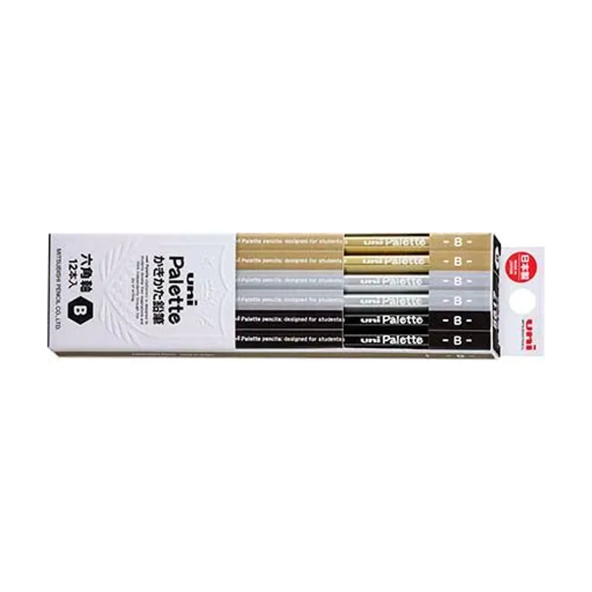 【10個セット】ダース箱鉛筆 ６角 ＰＬＴ ブラック  Ｂ K5617NB 画像01