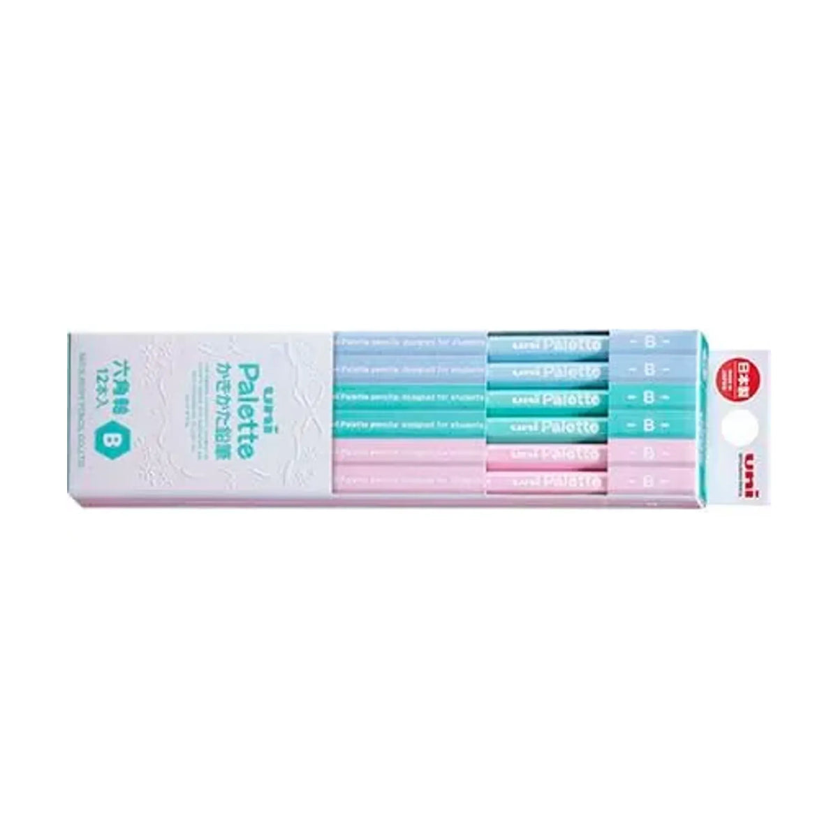 【10個セット】ダース箱鉛筆 ６角 ＰＬＴ ミントグリーン  Ｂ K5620NB 画像01