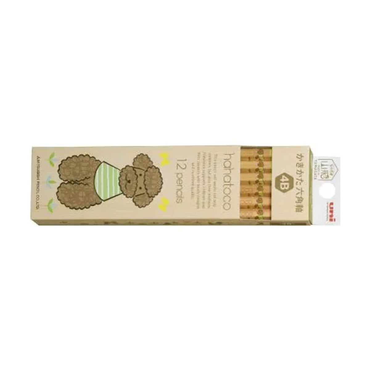 【10個セット】hahatoco ダース箱鉛筆 4B ドッグ K56384B 画像01