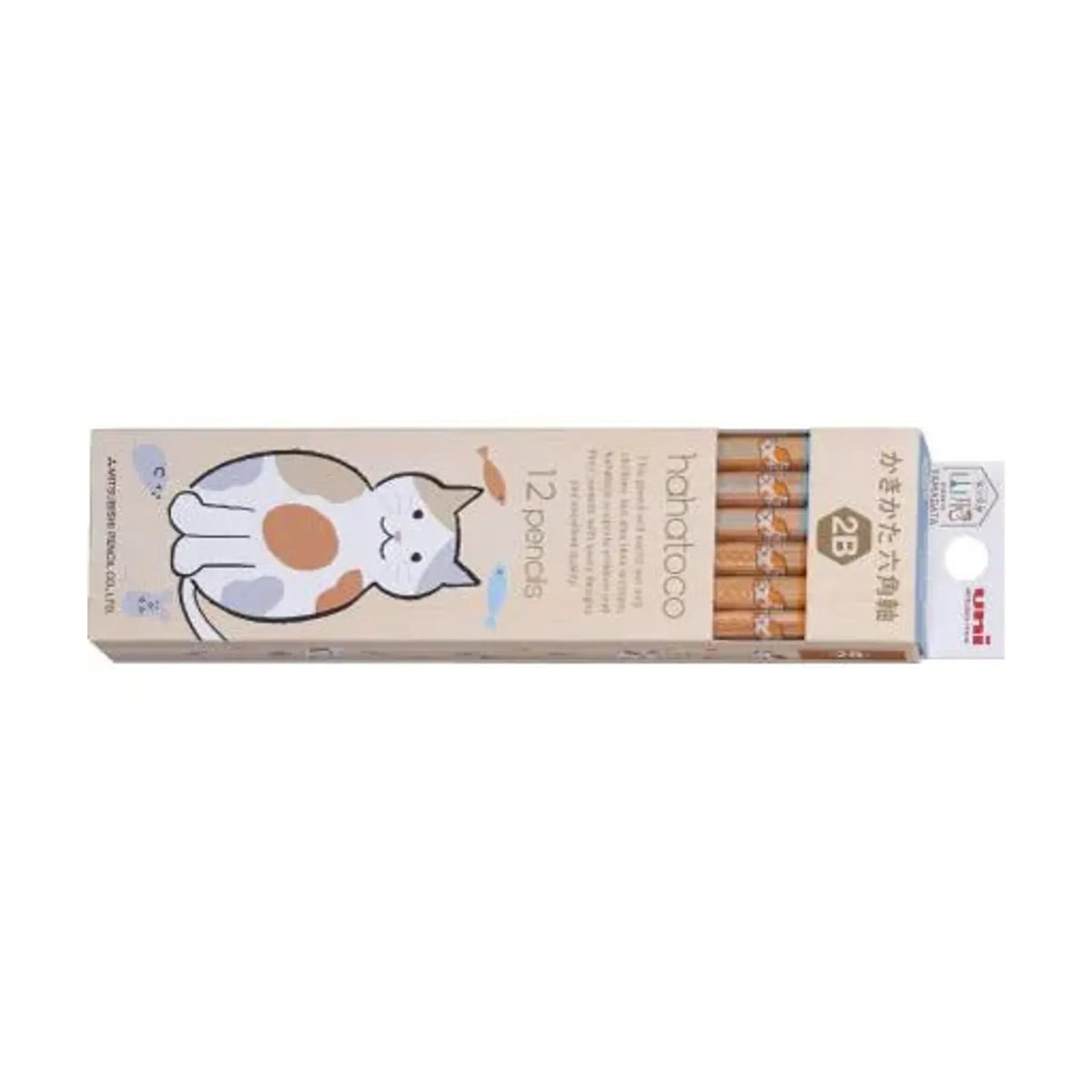 【10個セット】hahatoco ダース箱鉛筆 2B キャット K56392B 画像01