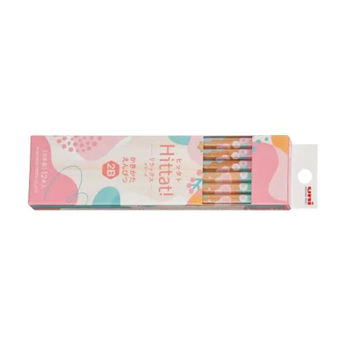 【10個セット】Hittat!（ヒッタト）(ダース箱鉛筆 リラックスピンク ２Ｂ) K56482B 画像01