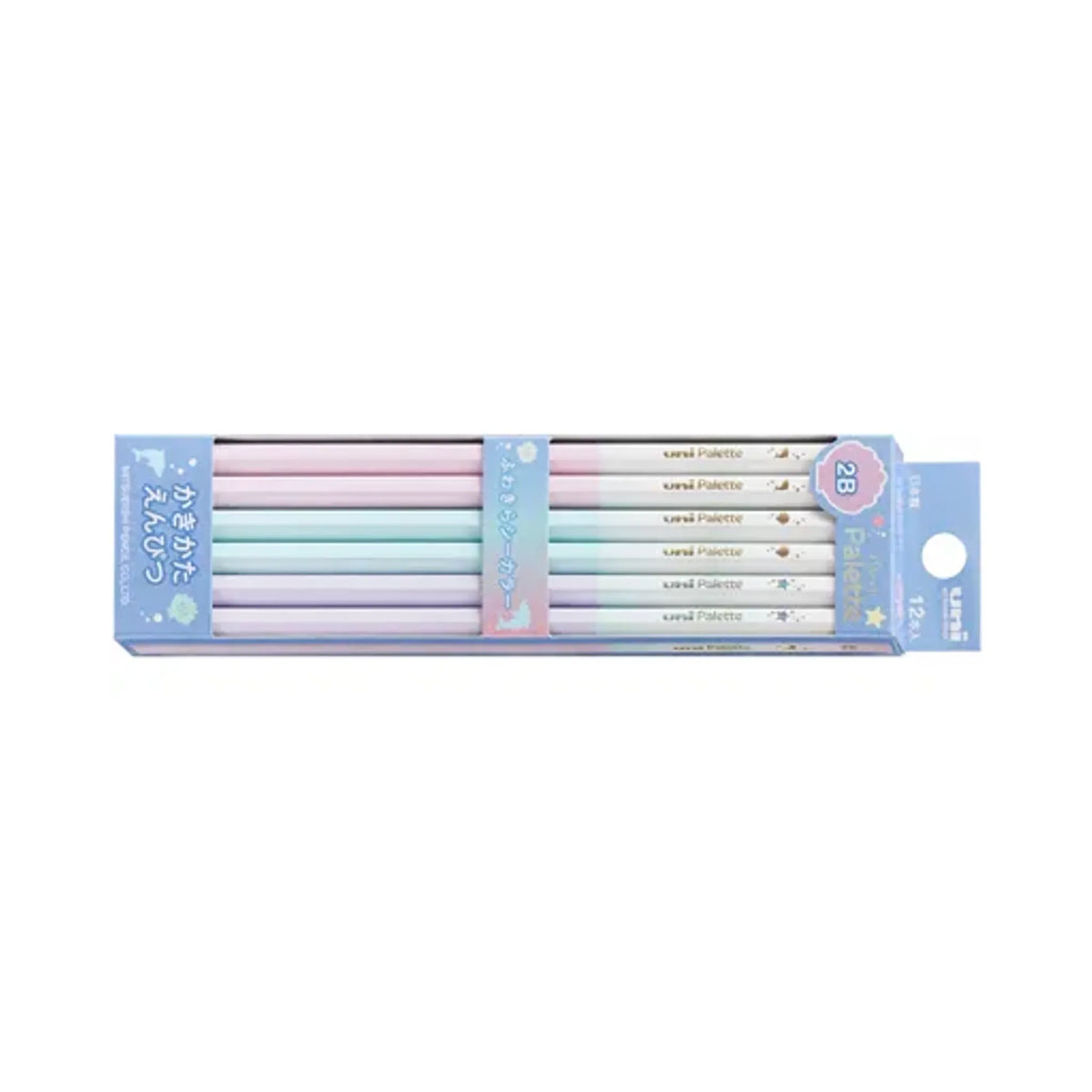 【10個セット】ダース箱鉛筆 ６角 ＰＬＴ ふわきらシーカラー ２Ｂ K56622B 画像01