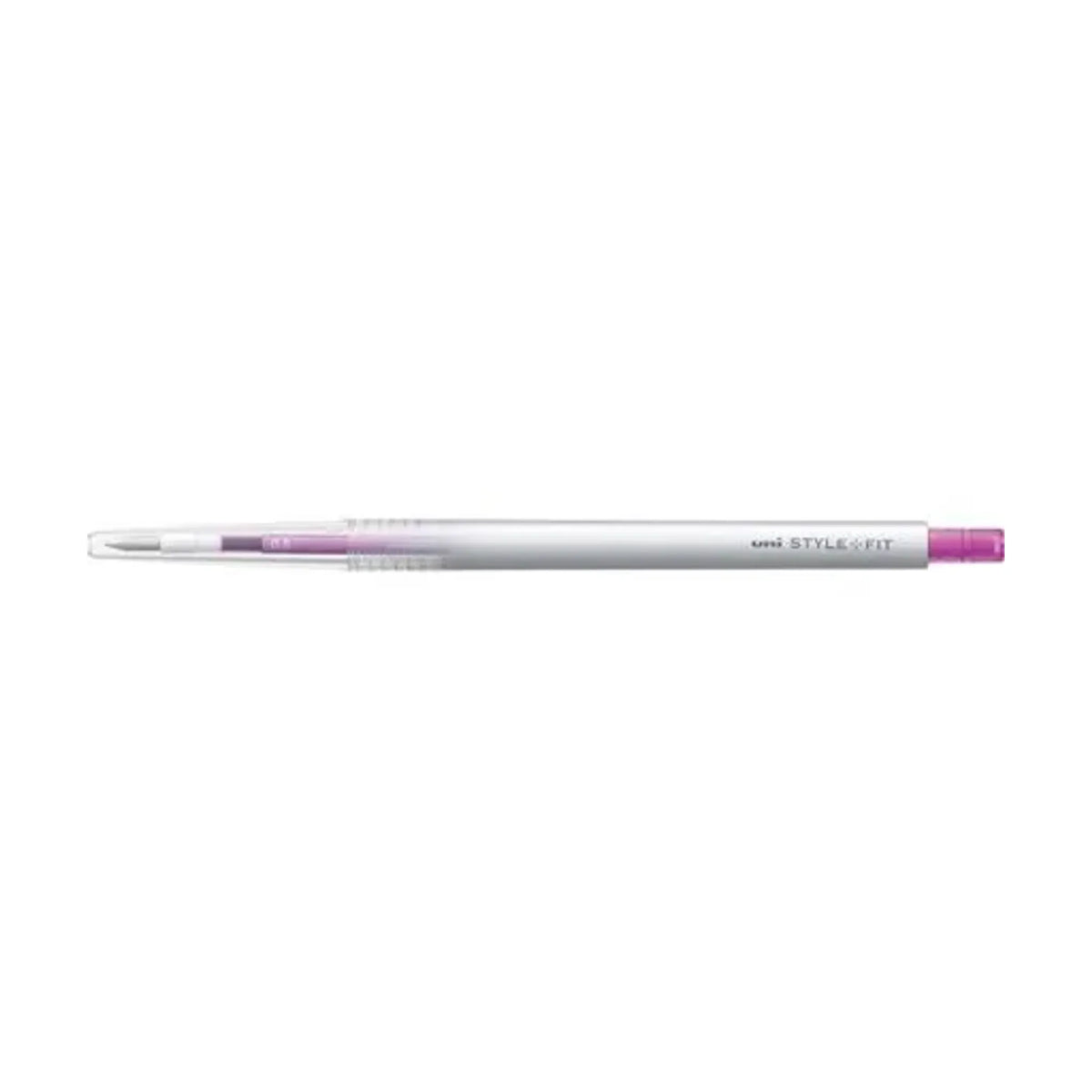 【50個セット】スタイルフィット ゲルインクボールペン ノック式（リフィル入）(0.5mm ピンク) UMN13905.13 画像01