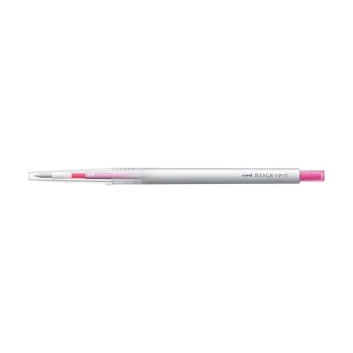 【50個セット】スタイルフィット ゲルインクボールペン ノック式（リフィル入）(0.5mm ベビーピンク) UMN13905.68 画像01