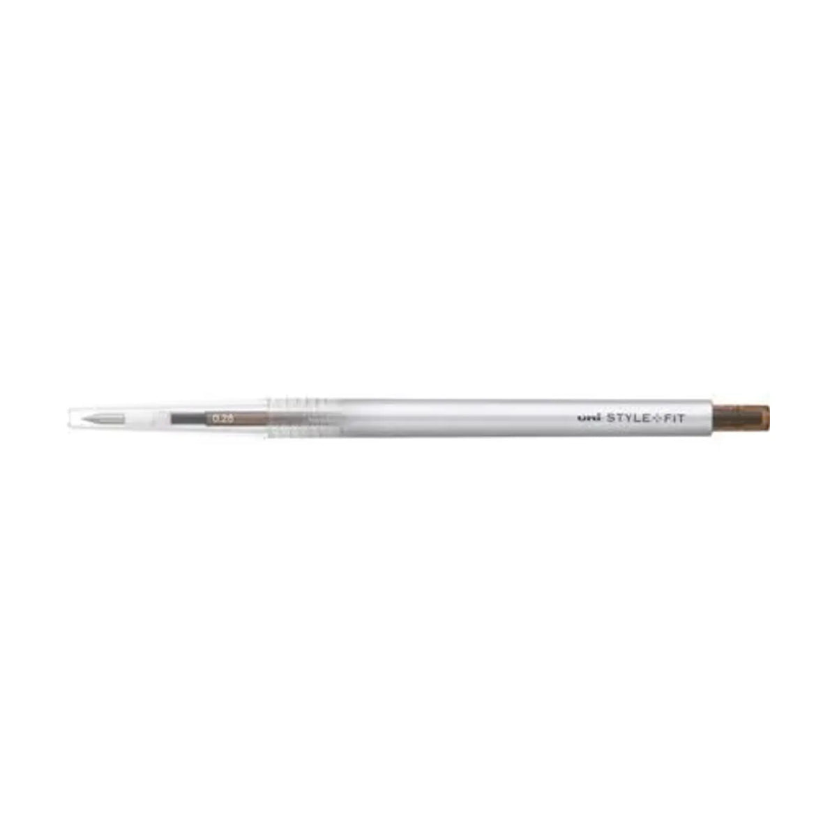 【50個セット】スタイルフィット ゲルインクボールペン ノック式（リフィル入）(0.28mm ブラウンブラック) UMN13928.22 画像01