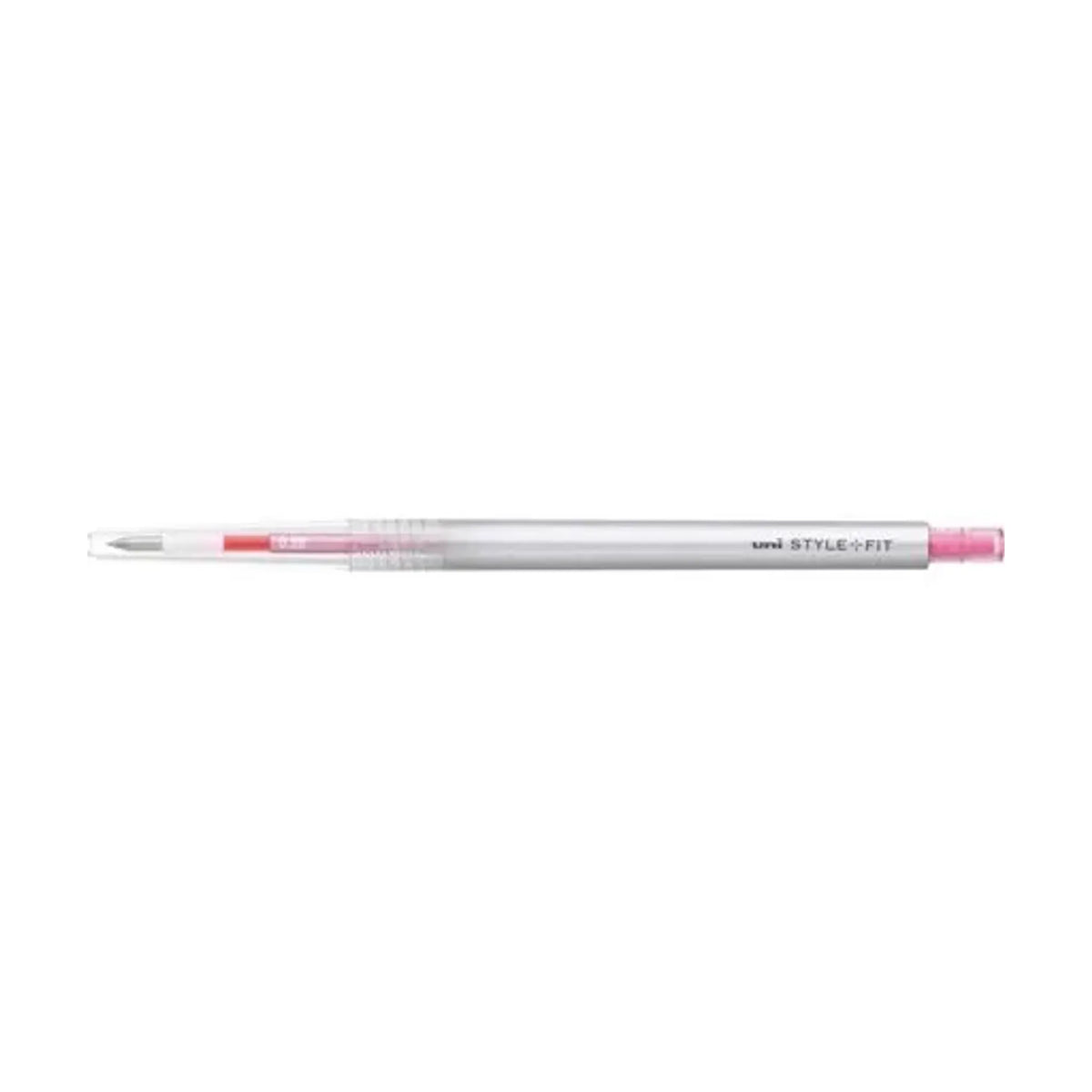 【50個セット】スタイルフィット ゲルインクボールペン ノック式（リフィル入）(0.28mm ローズピンク) UMN13928.66 画像01
