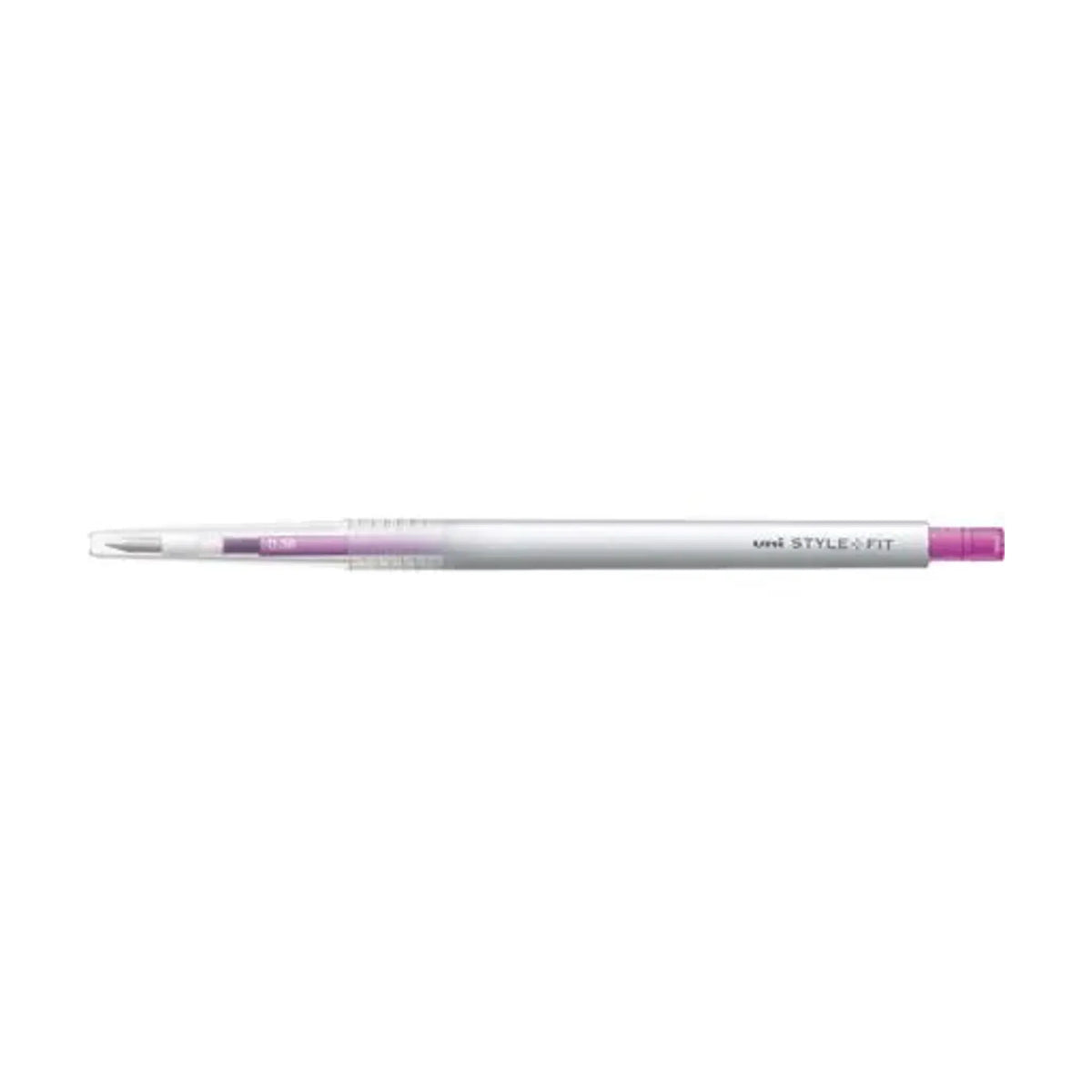 【50個セット】スタイルフィット ゲルインクボールペン ノック式（リフィル入）(0.38mm ピンク) UMN13938.13 画像01