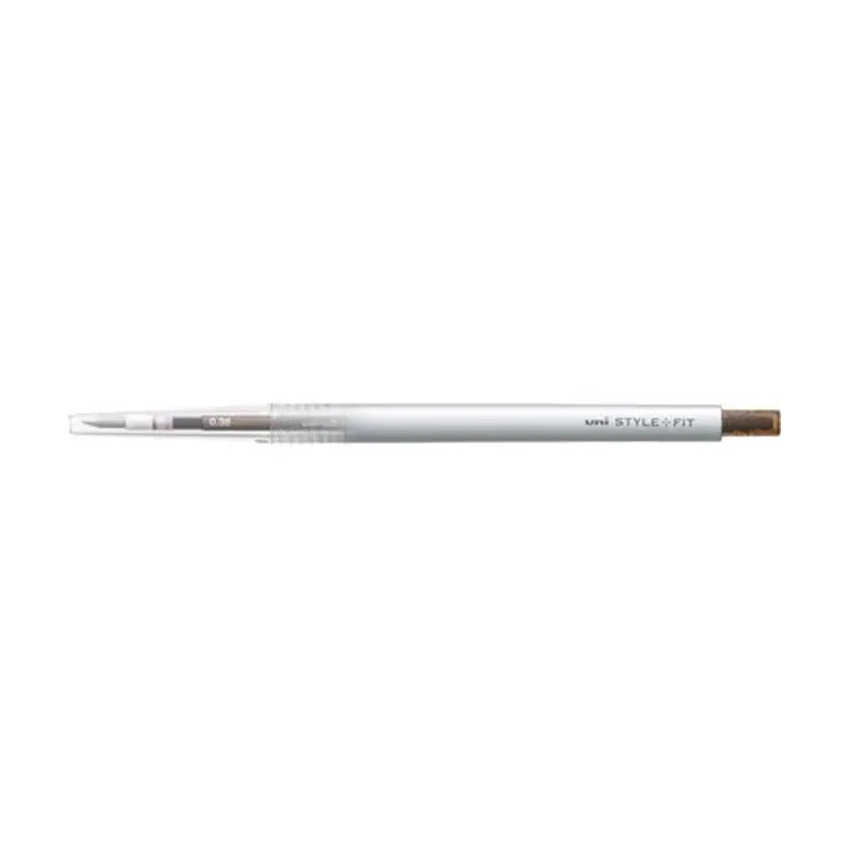 【50個セット】スタイルフィット ゲルインクボールペン ノック式（リフィル入）(0.38mm ブラウンブラック) UMN13938.22 画像01