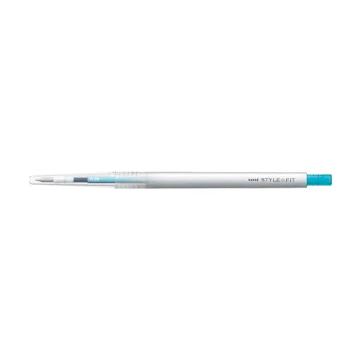 【50個セット】スタイルフィット ゲルインクボールペン ノック式（リフィル入）(0.38mm スカイブルー) UMN13938.48 画像01