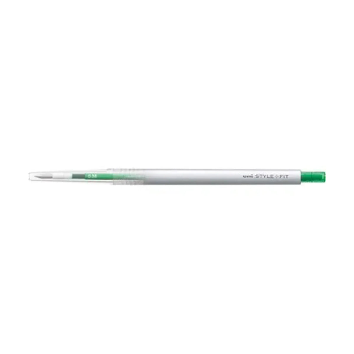 【50個セット】スタイルフィット ゲルインクボールペン ノック式（リフィル入）(0.38mm グリーン) UMN13938.6 画像01
