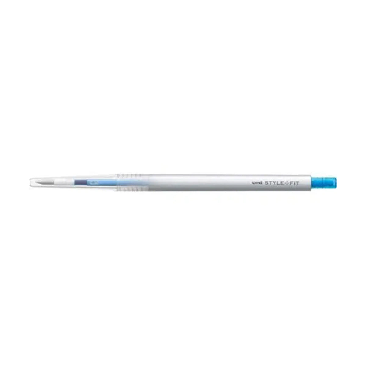 【50個セット】スタイルフィット ゲルインクボールペン ノック式（リフィル入）(0.38mm ライトブルー) UMN13938.8 画像01