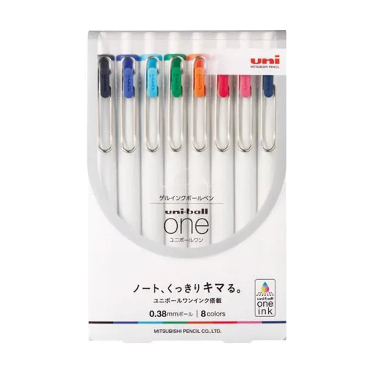 【5個セット】ユニボール ワン(0.38mm 8色セット) UMNS388C 画像01