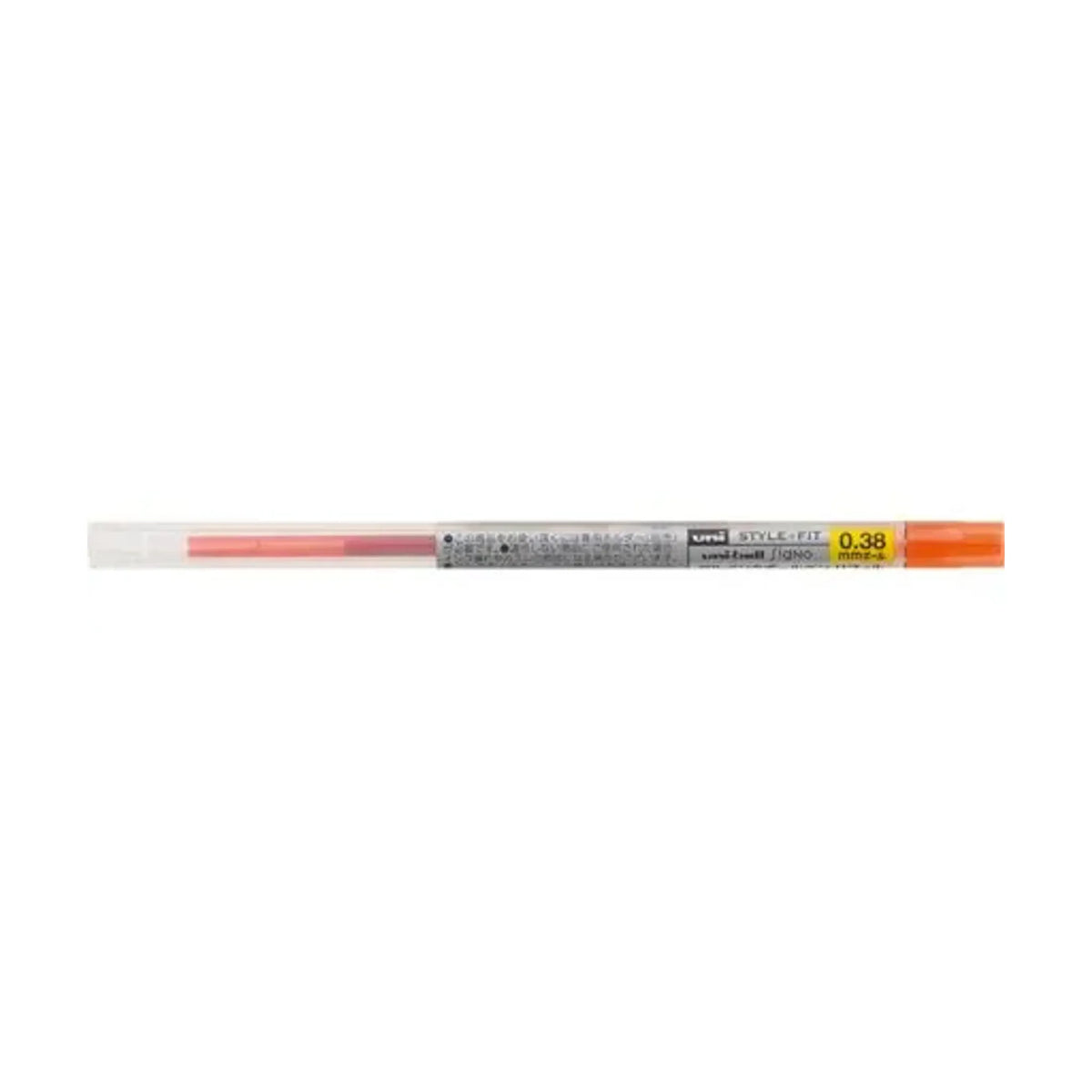 【50個セット】スタイルフィット ゲルインクボールペン ユニボール シグノ リフィル 0.38mm マンダリンオレンジ UMR10938.38 画像01