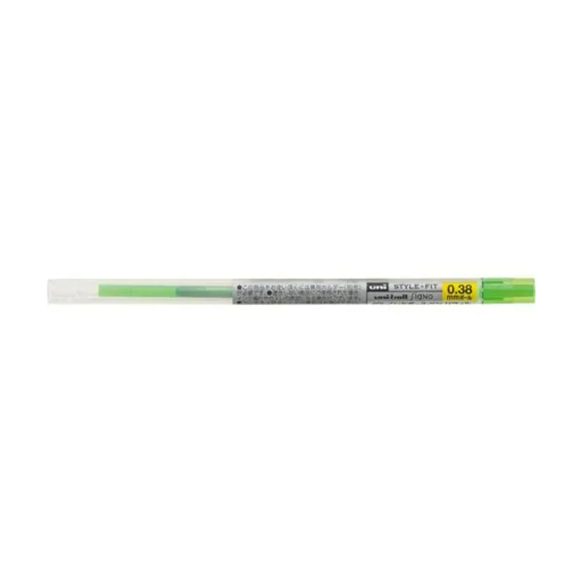 【50個セット】スタイルフィット ゲルインクボールペン ユニボール シグノ リフィル 0.38mm ライムグリーン UMR10938.5 画像01