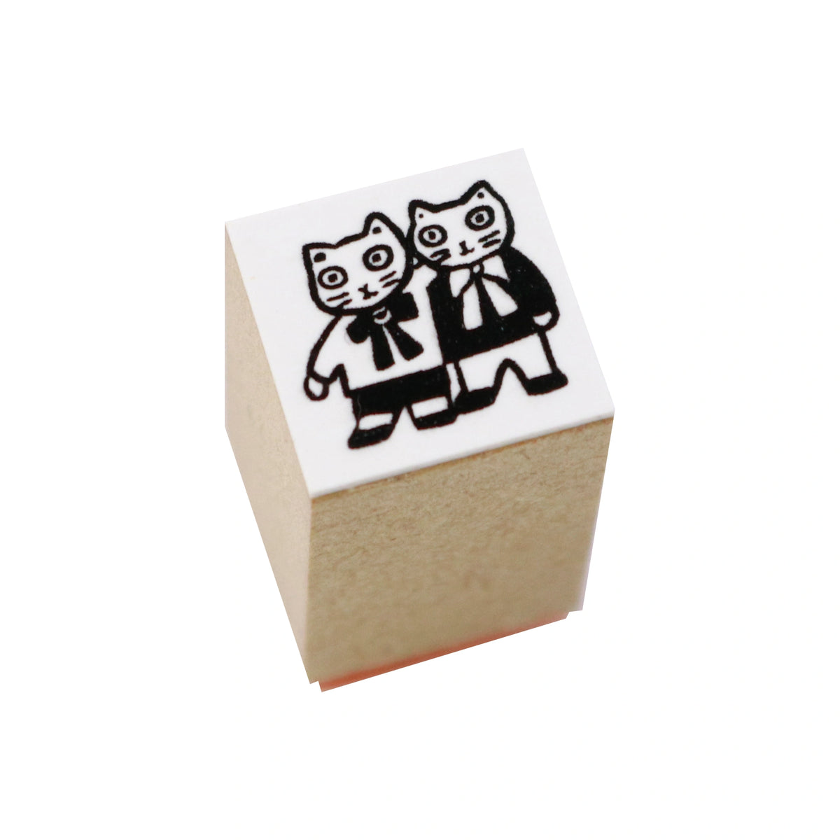 ちびっこスタンプ にひきのねこ chibi-15 画像01