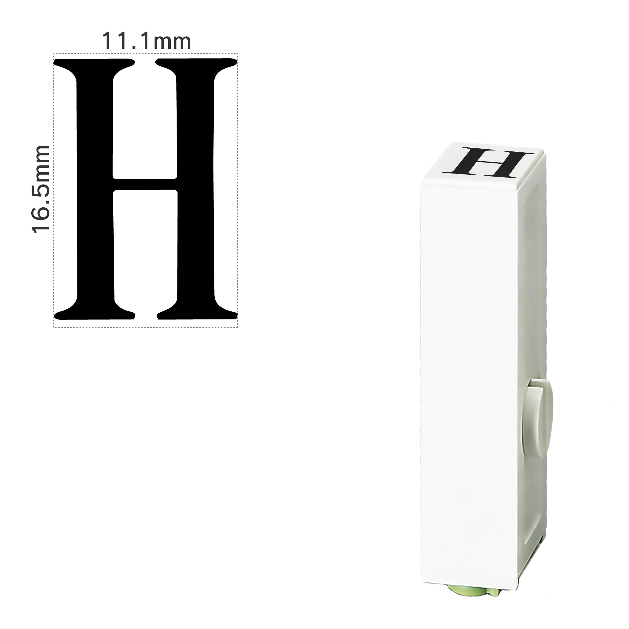 エンドレススタンプ 単品英字(特大号) 明朝体 [H] EN-BEB