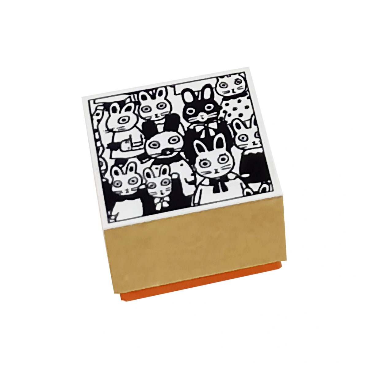 ぎゅうぎゅうスタンプ うさぎがぎゅうぎゅう gyu-01 画像01