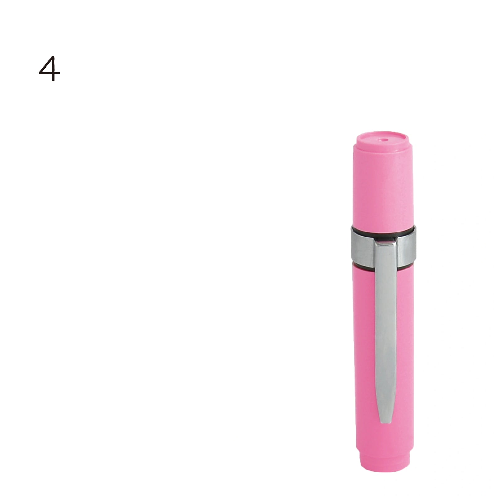 ネーム印 クイック6クリップ付(ピンク) [既製品] QST-P160