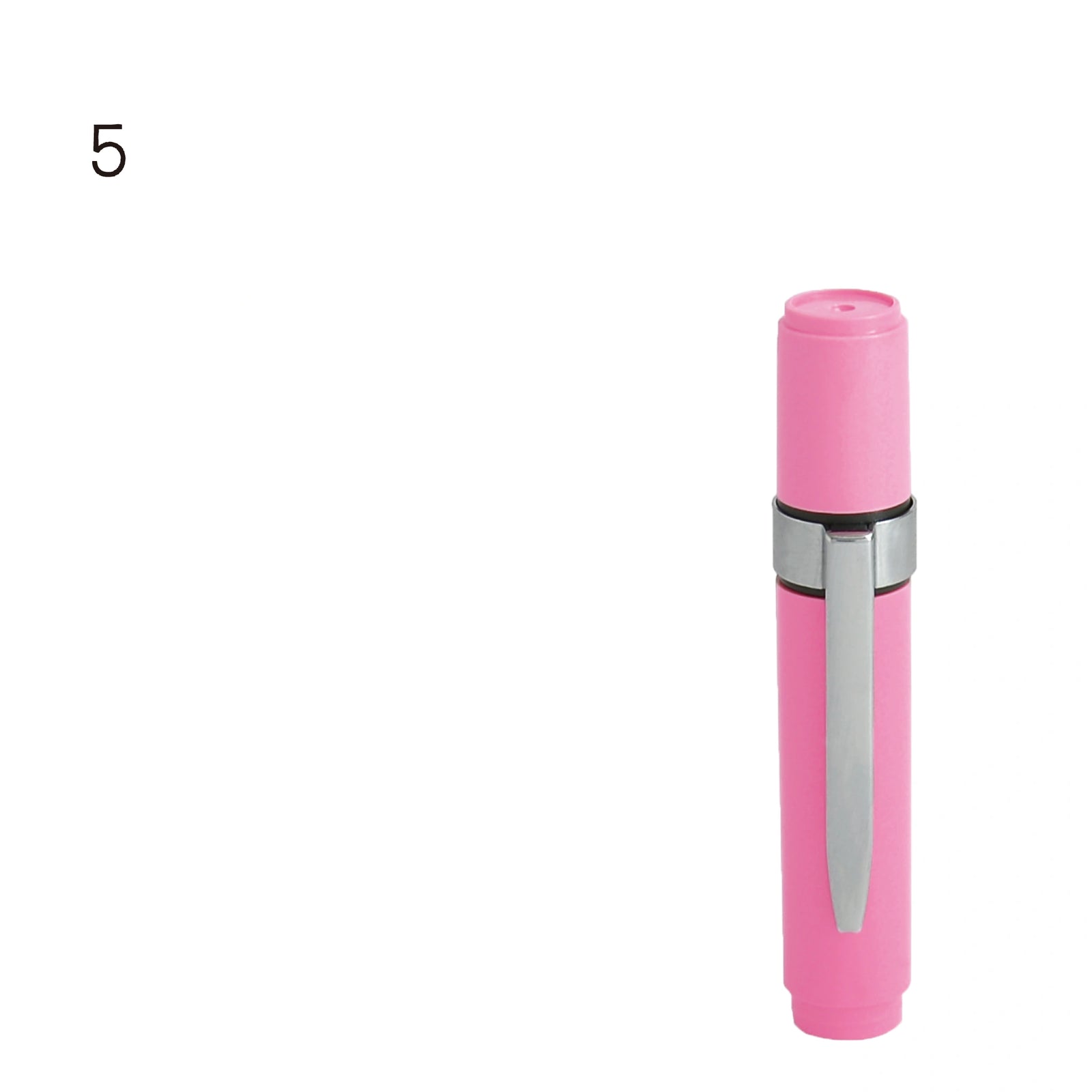 ネーム印 クイック6クリップ付(ピンク) [既製品] QST-P160