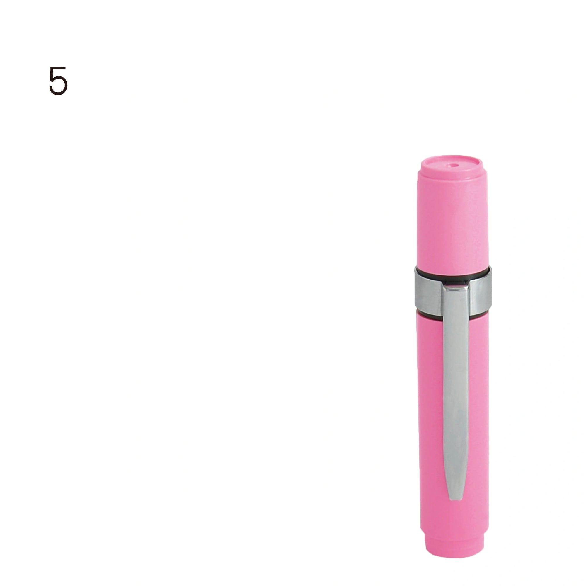 ネーム印 クイック6クリップ付(ピンク) [既製品] QST-P160