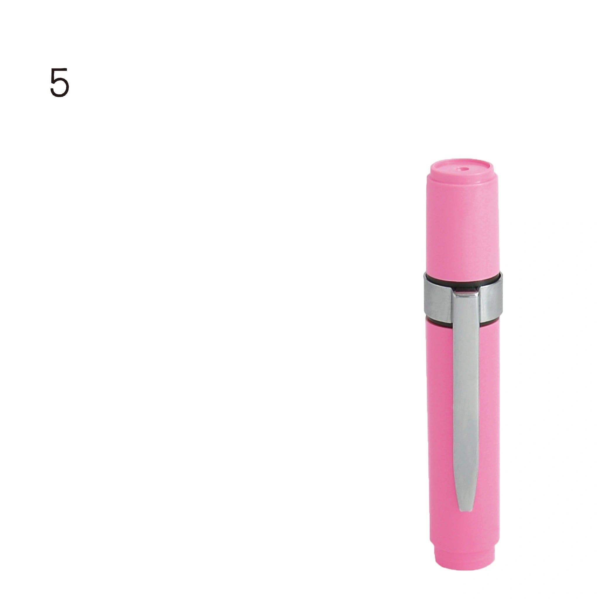 ネーム印 クイック6クリップ付(ピンク) [既製品] QST-P160