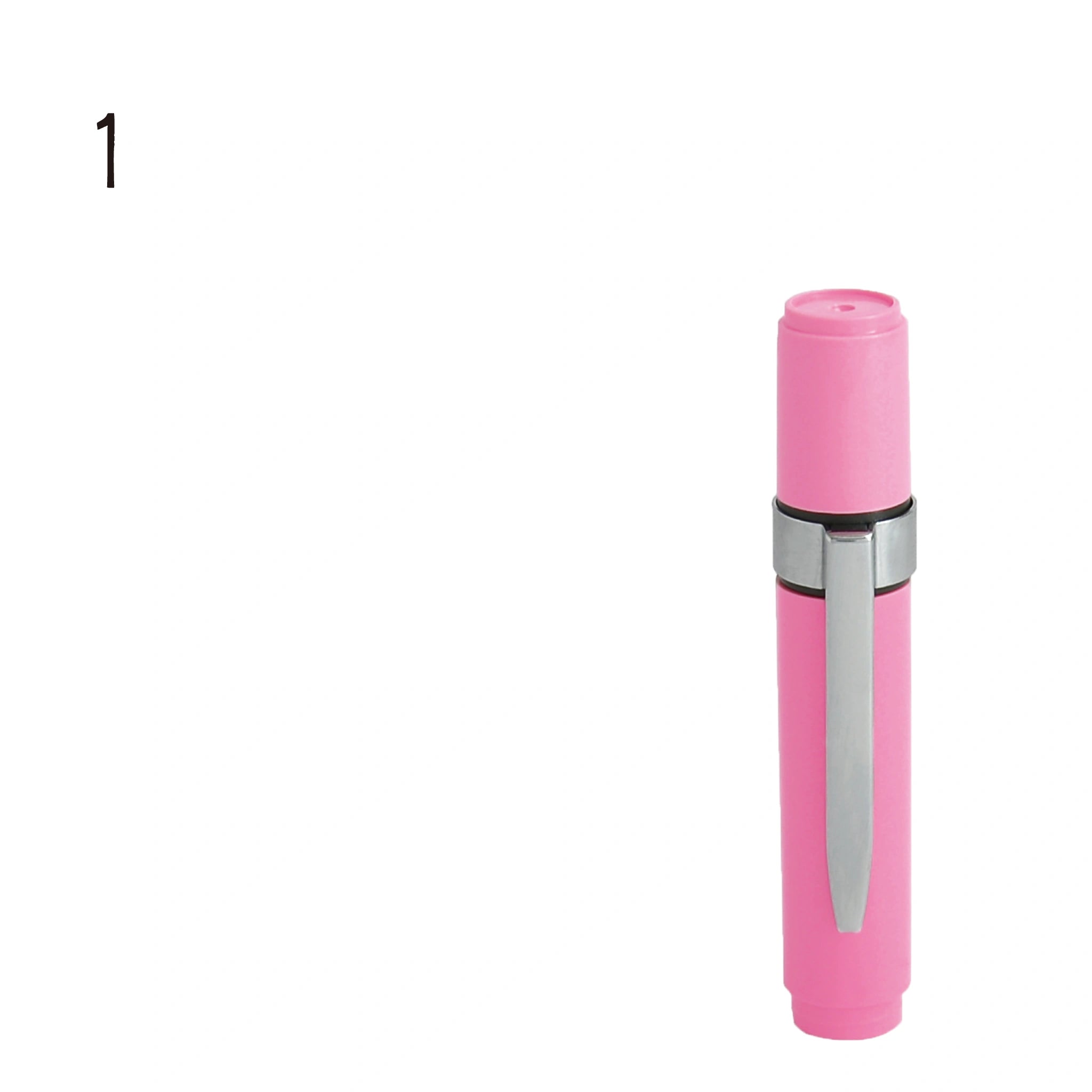 ネーム印 クイック6クリップ付(ピンク) [既製品] QST-P160
