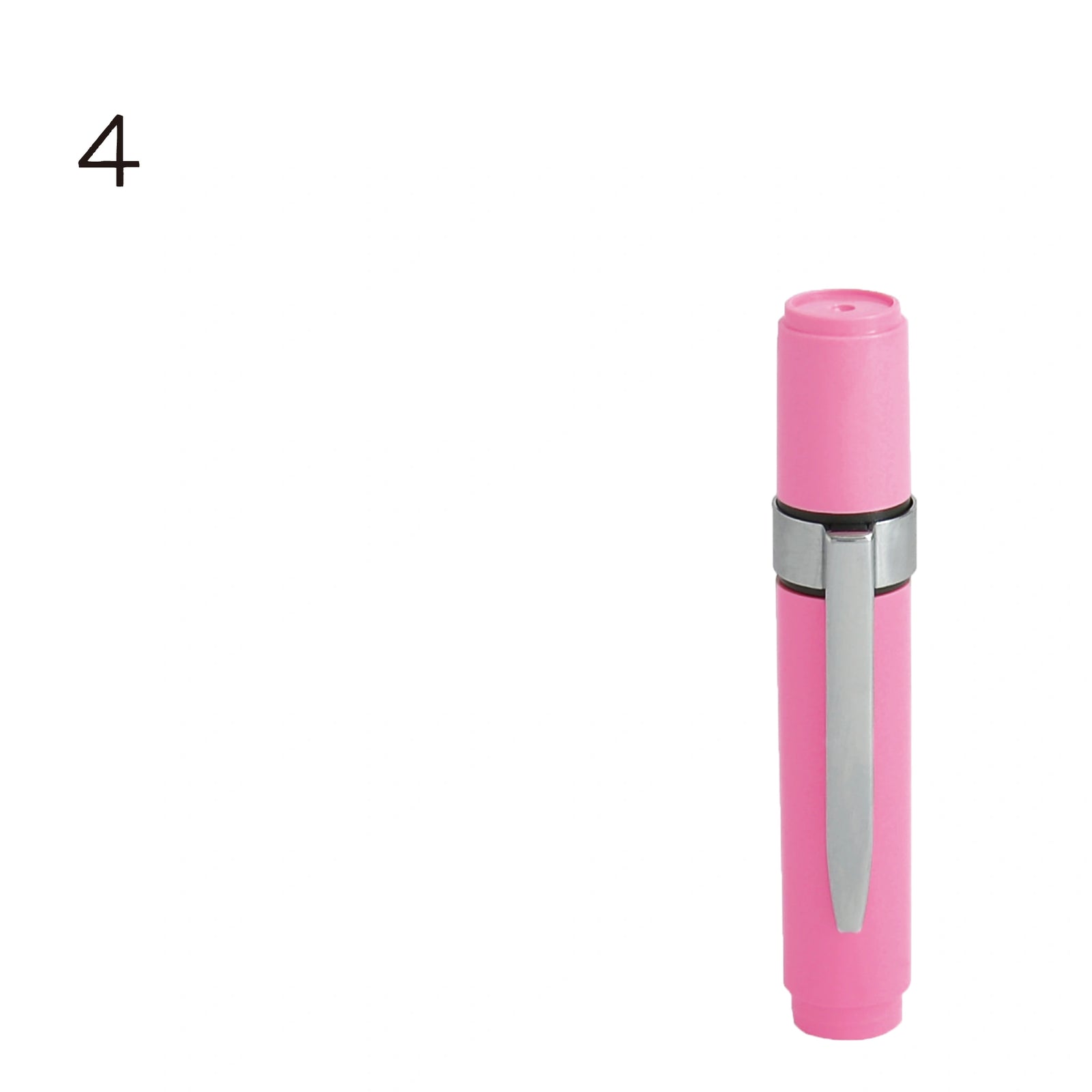 ネーム印 クイック6クリップ付(ピンク) [既製品] QST-P160