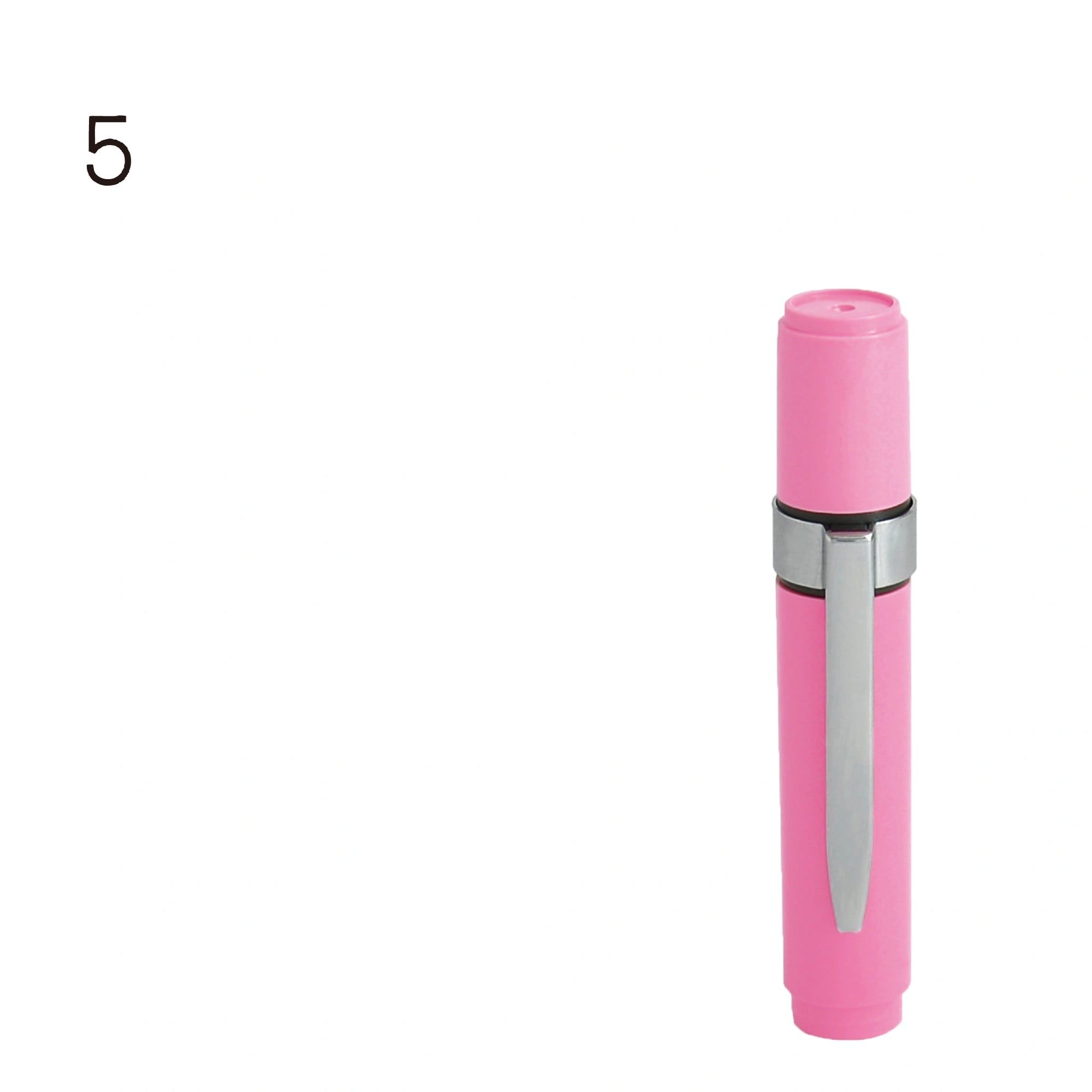 ネーム印 クイック6クリップ付(ピンク) [既製品] QST-P160