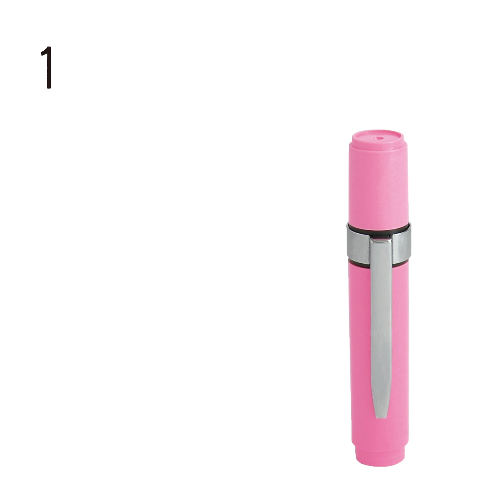ネーム印 クイック6クリップ付(ピンク) [既製品] QST-P160