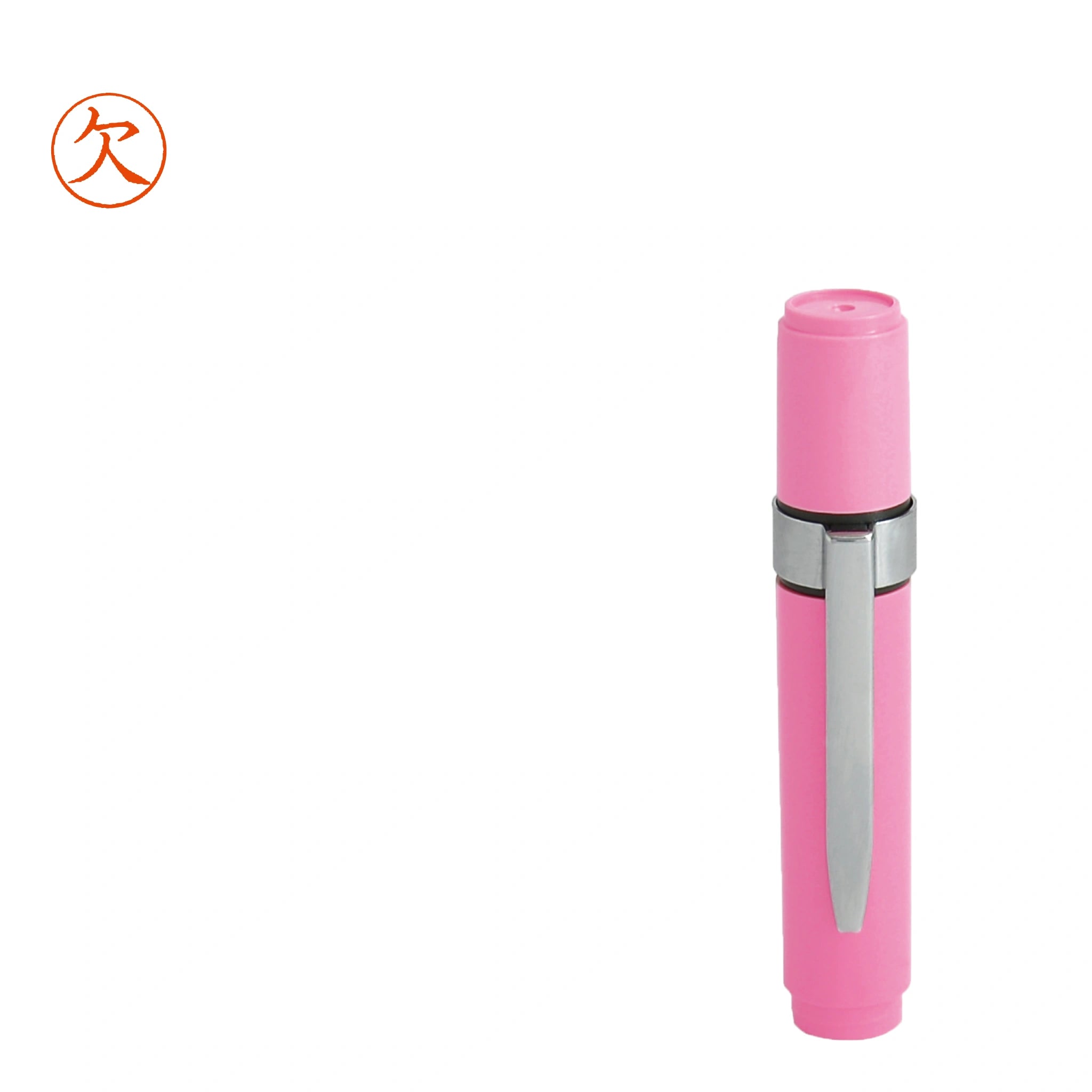ネーム印 クイック6クリップ付(ピンク) [既製品] QST-P160