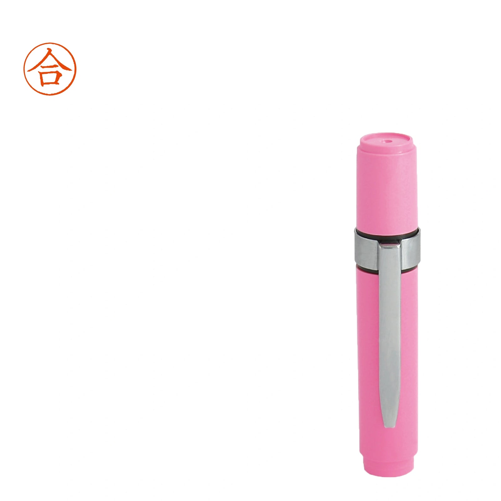ネーム印 クイック6クリップ付(ピンク) [既製品] QST-P160