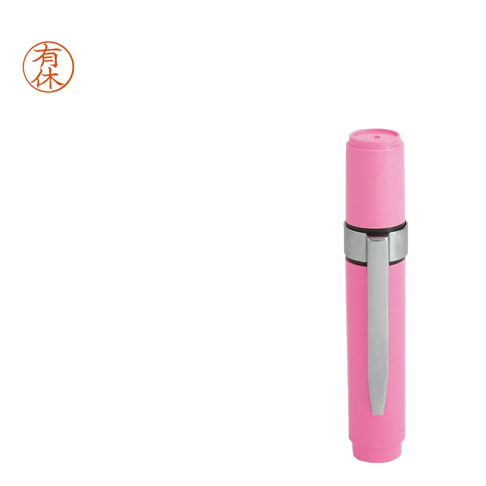ネーム印 クイック6クリップ付(ピンク) [既製品] QST-P160