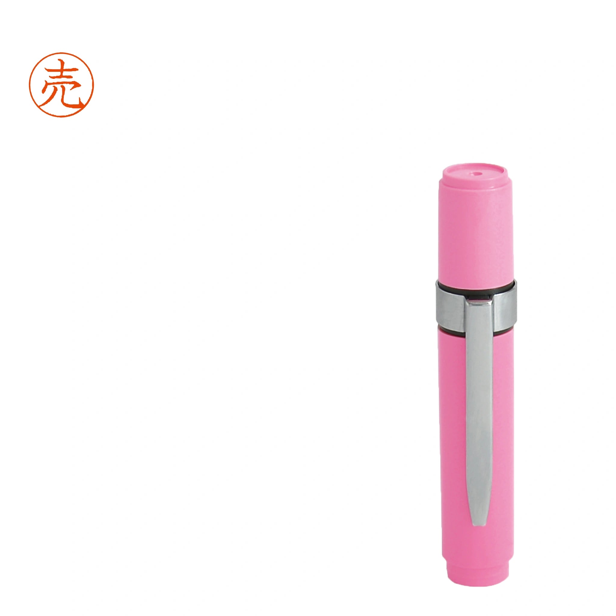 ネーム印 クイック6クリップ付(ピンク) [既製品] QST-P160
