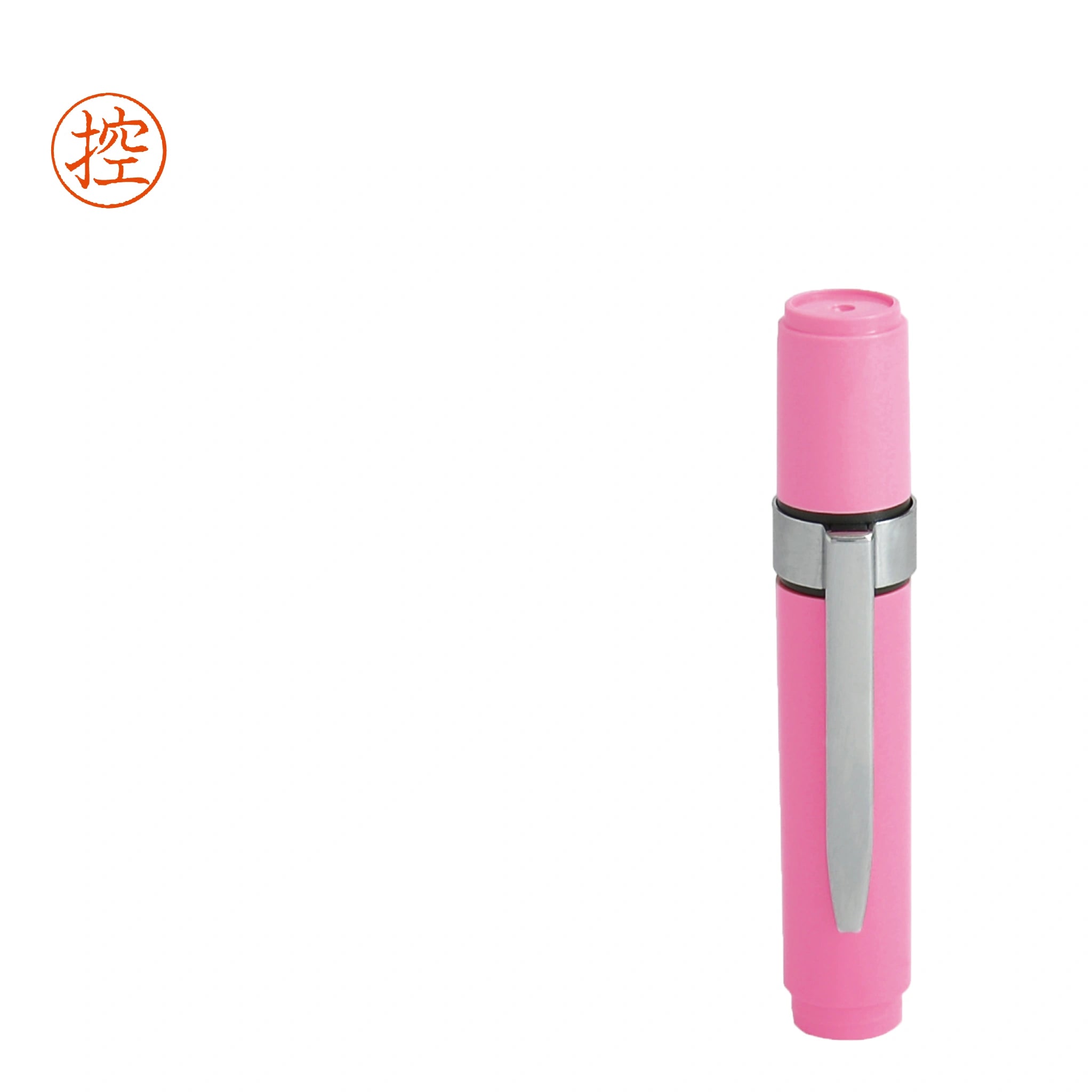 ネーム印 クイック6クリップ付(ピンク) [既製品] QST-P160