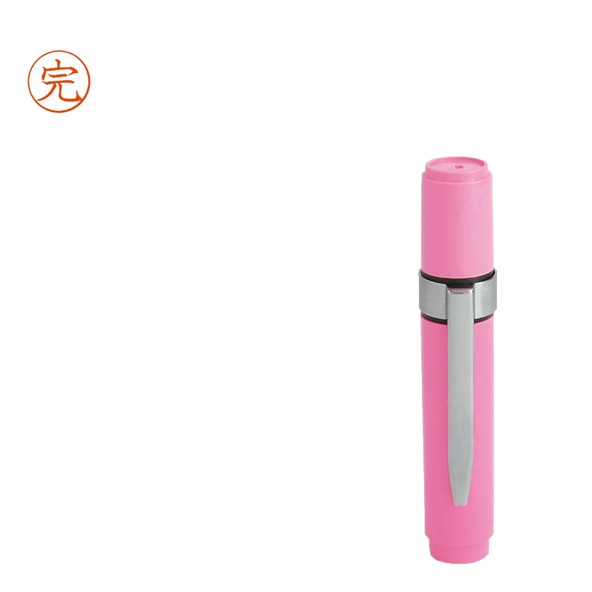 ネーム印 クイック6クリップ付(ピンク) [既製品] QST-P160