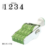 テクノタッチ回転印 欧文4連(初号) 明朝体 TK-004