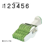 テクノタッチ回転印 欧文6連(1号) ゴシック体 TK-G16