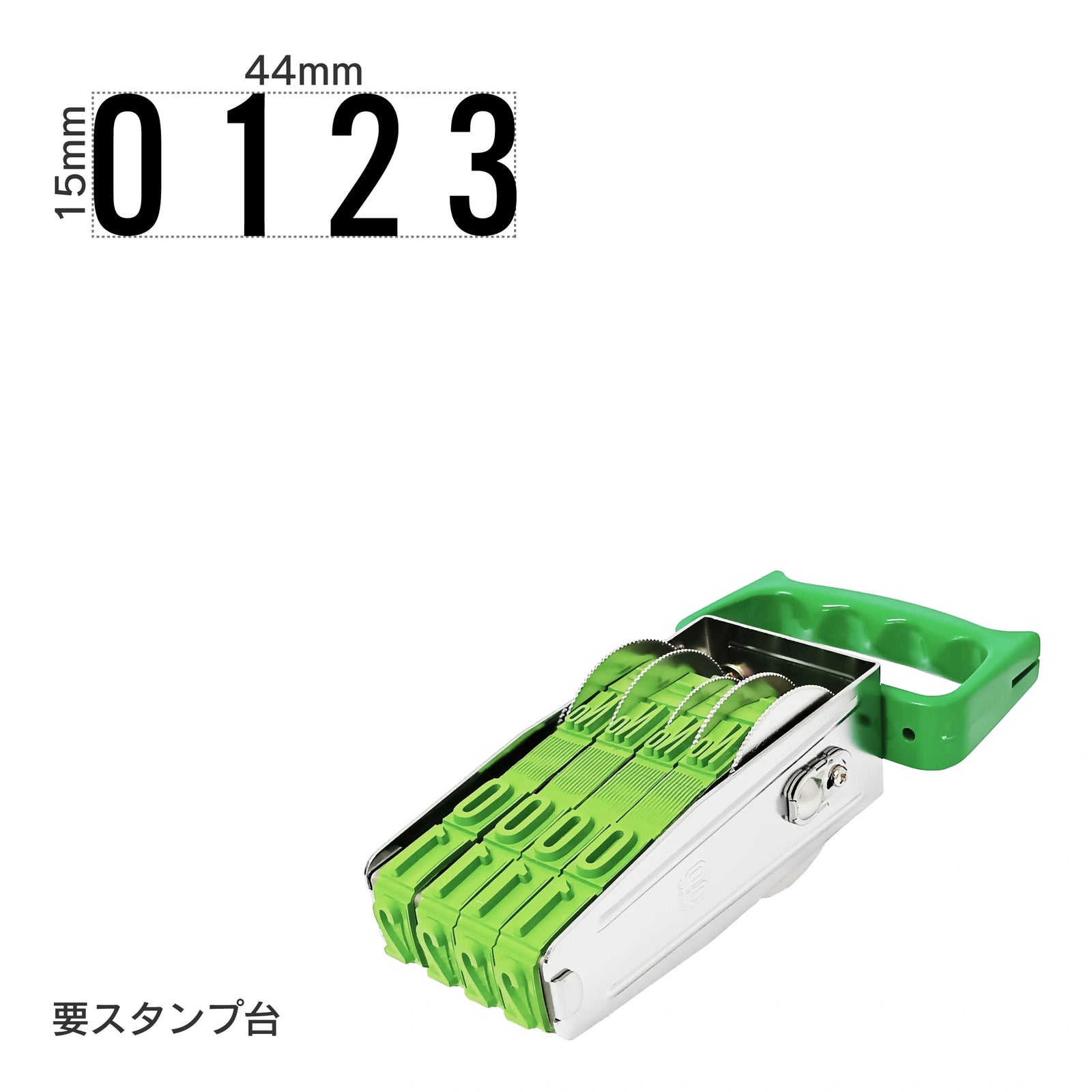 テクノタッチ回転印 欧文4連(特大号) ゴシック体 TK-GB4