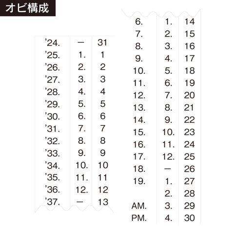 テクノタッチ回転印 欧文日付(6号) ゴシック体 商品イメージ2