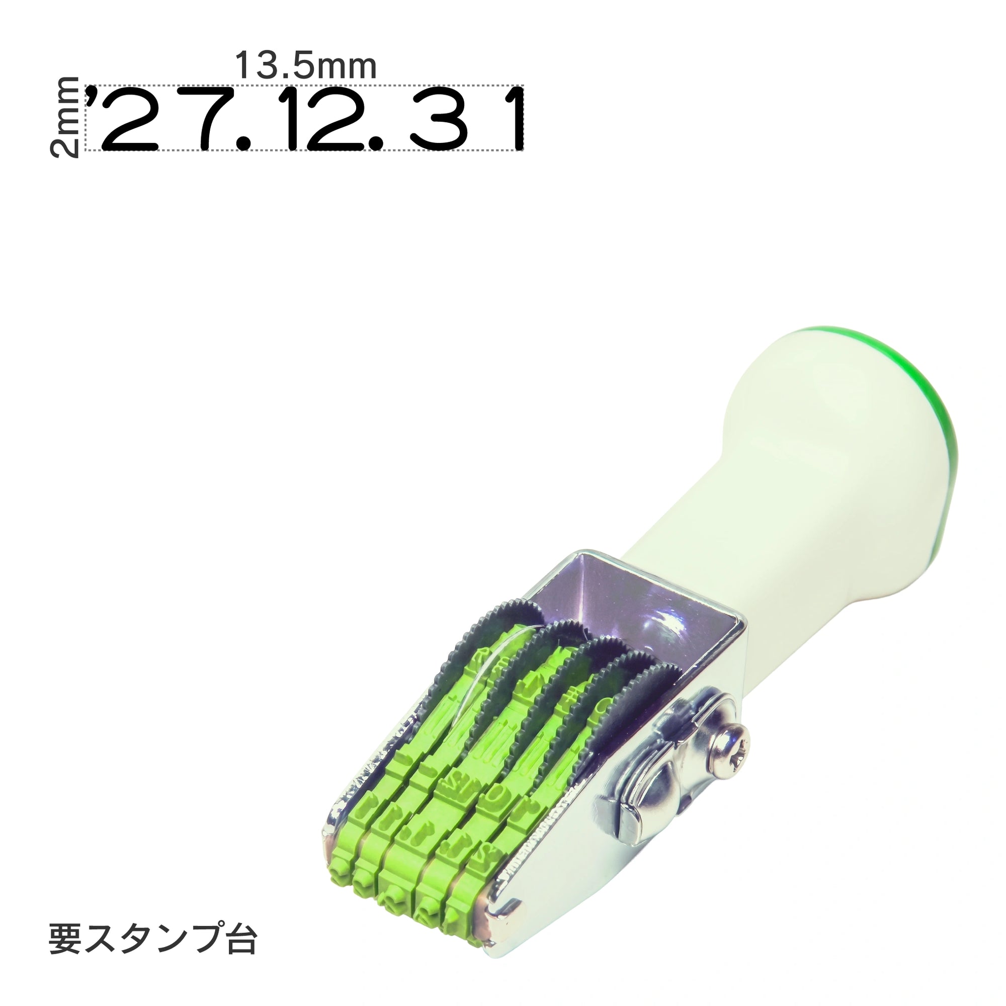 テクノタッチ回転印 欧文日付(6号) ゴシック体 TKA-GD65