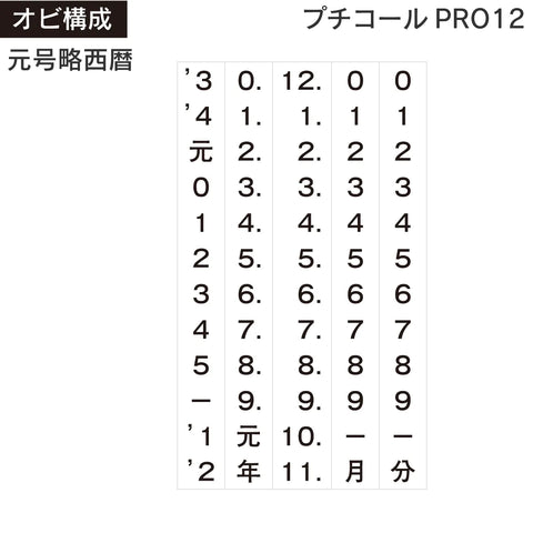 日付印 プチコールPRO12[既製品] 商品イメージ2