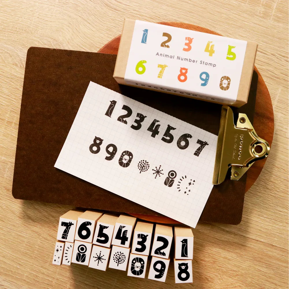 サタケシュンスケ アニマルナンバースタンプ