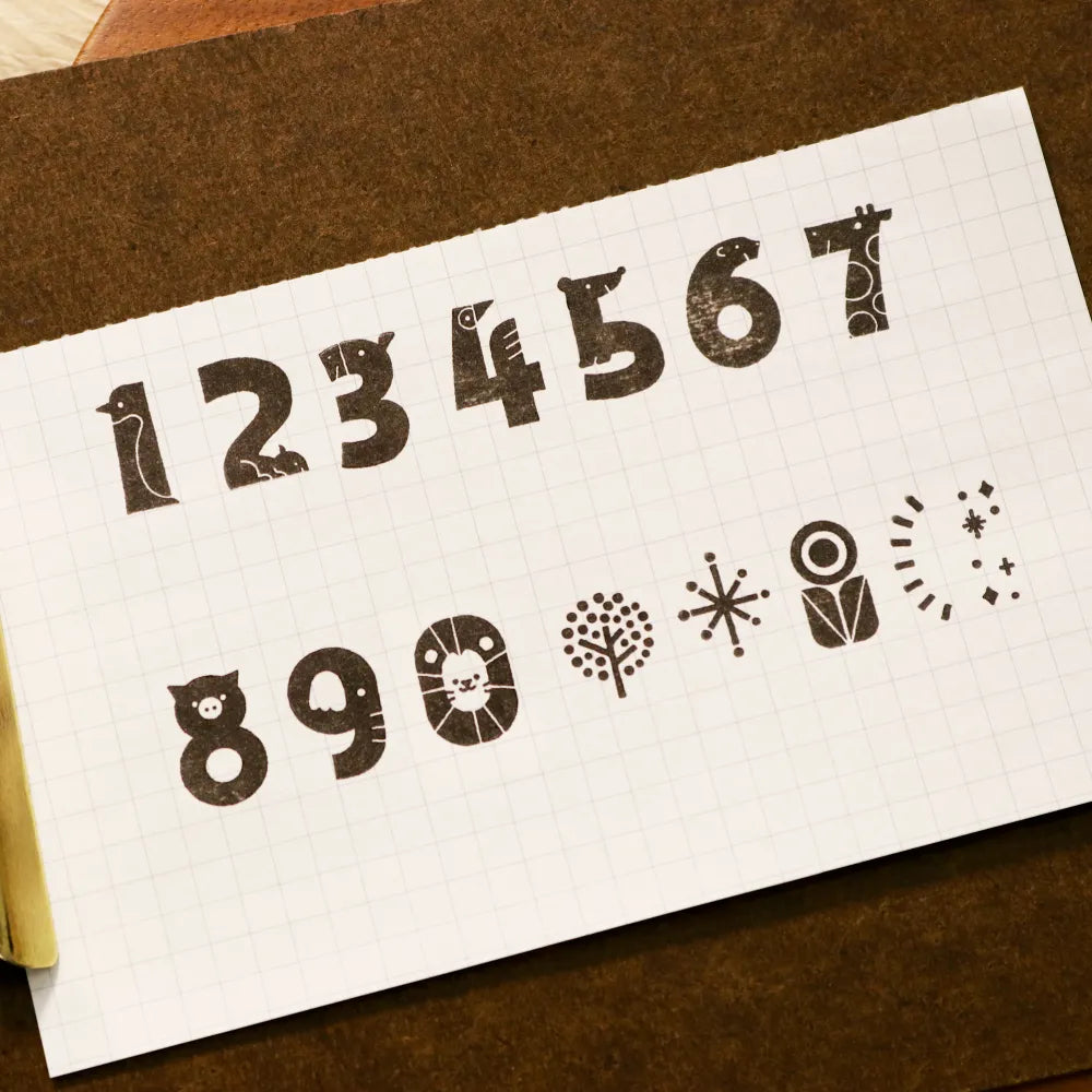 サタケシュンスケ アニマルナンバースタンプ