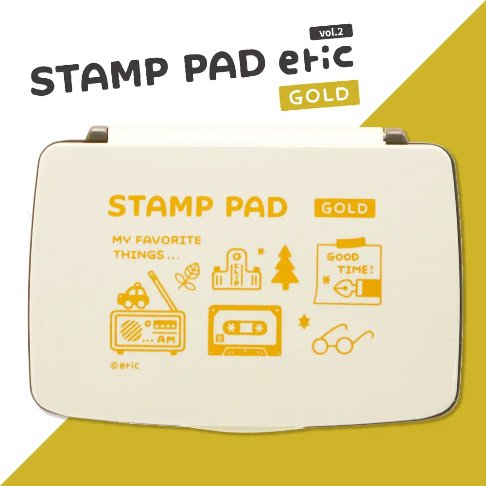 スタンプ台 eric STAMP PAD GOLD(ゴールド)