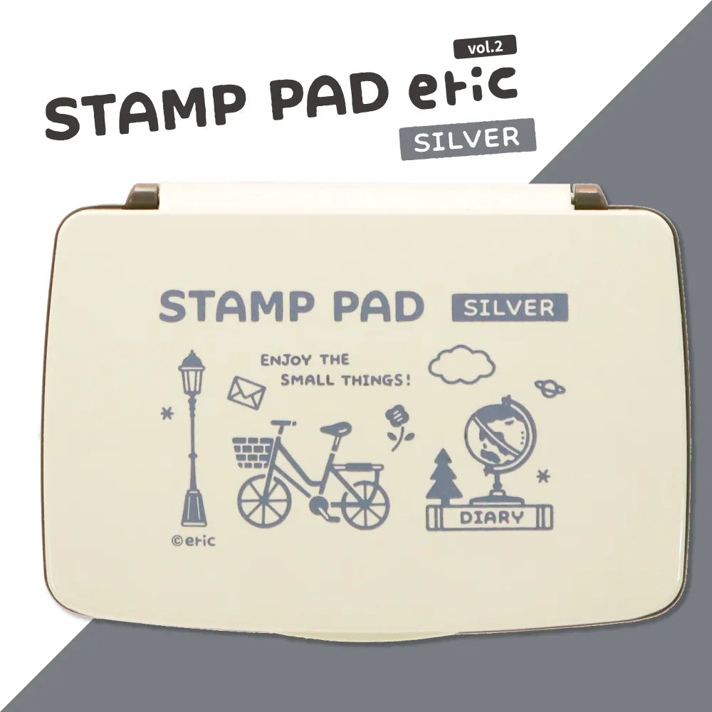 スタンプ台 eric STAMP PAD SILVER(シルバー)