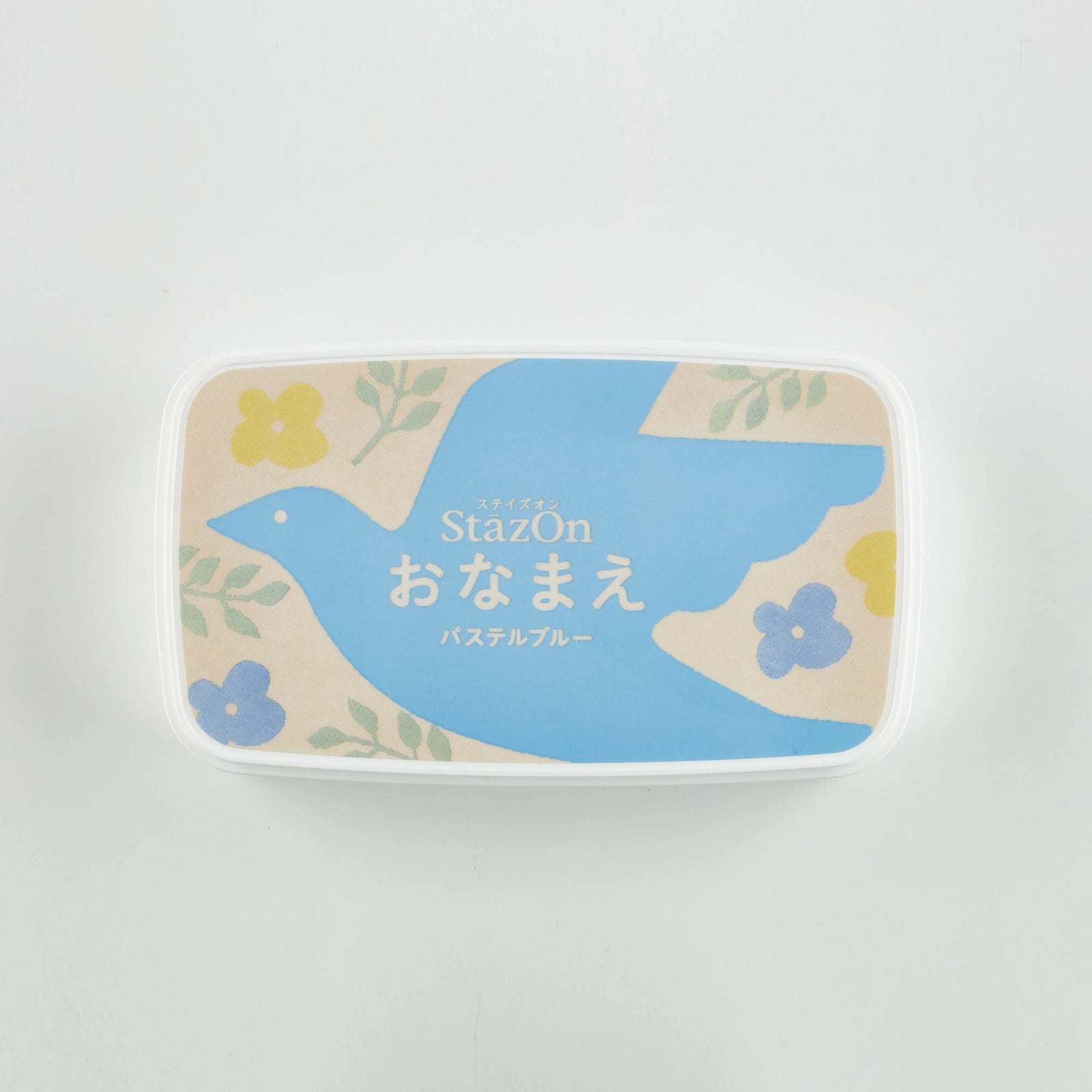 スタンプ台 ステイズオンおなまえ パステルブルー